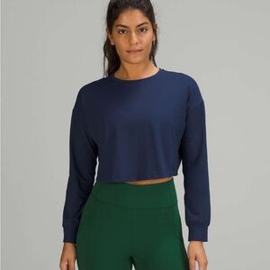 Lululemon Muscle Love Long Sleeve Shirt, size 4, Night Sea